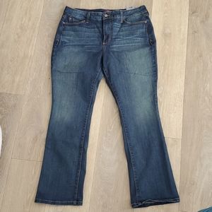 NYDJ BILLIE MINI BOOTCUT jeans med wash 9in rise sz 16P